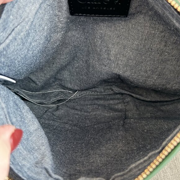 CLARE V PETIT MOYEN MESSENGER BAG in Evergreen NWT - Picture 3 of 4